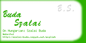 buda szalai business card